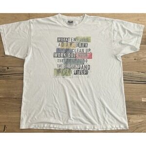 Vtg Nike Feminist T Shirt Made In USA Distressed Graphic XL